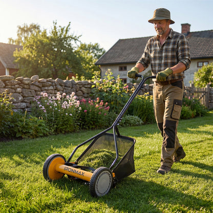Earthwise Seed 14" Manual Reel Lawn Mower