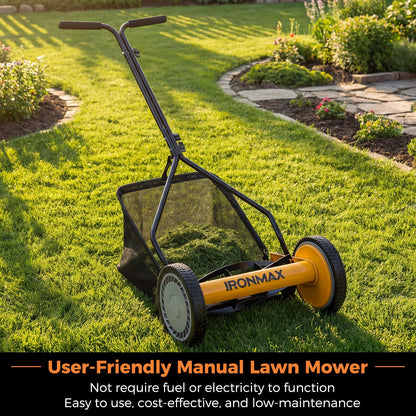 Earthwise Seed 14" Manual Reel Lawn Mower