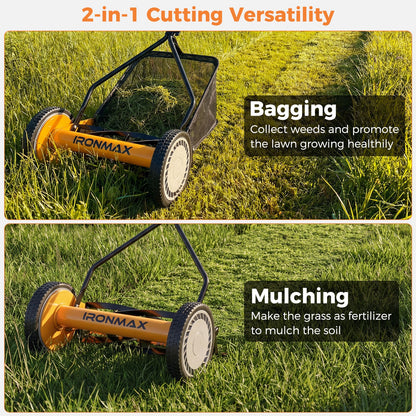 Earthwise Seed 14" Manual Reel Lawn Mower