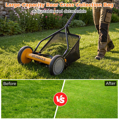 Earthwise Seed 14" Manual Reel Lawn Mower