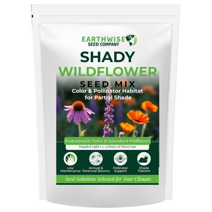 Shady Wildflower Product Bag with label