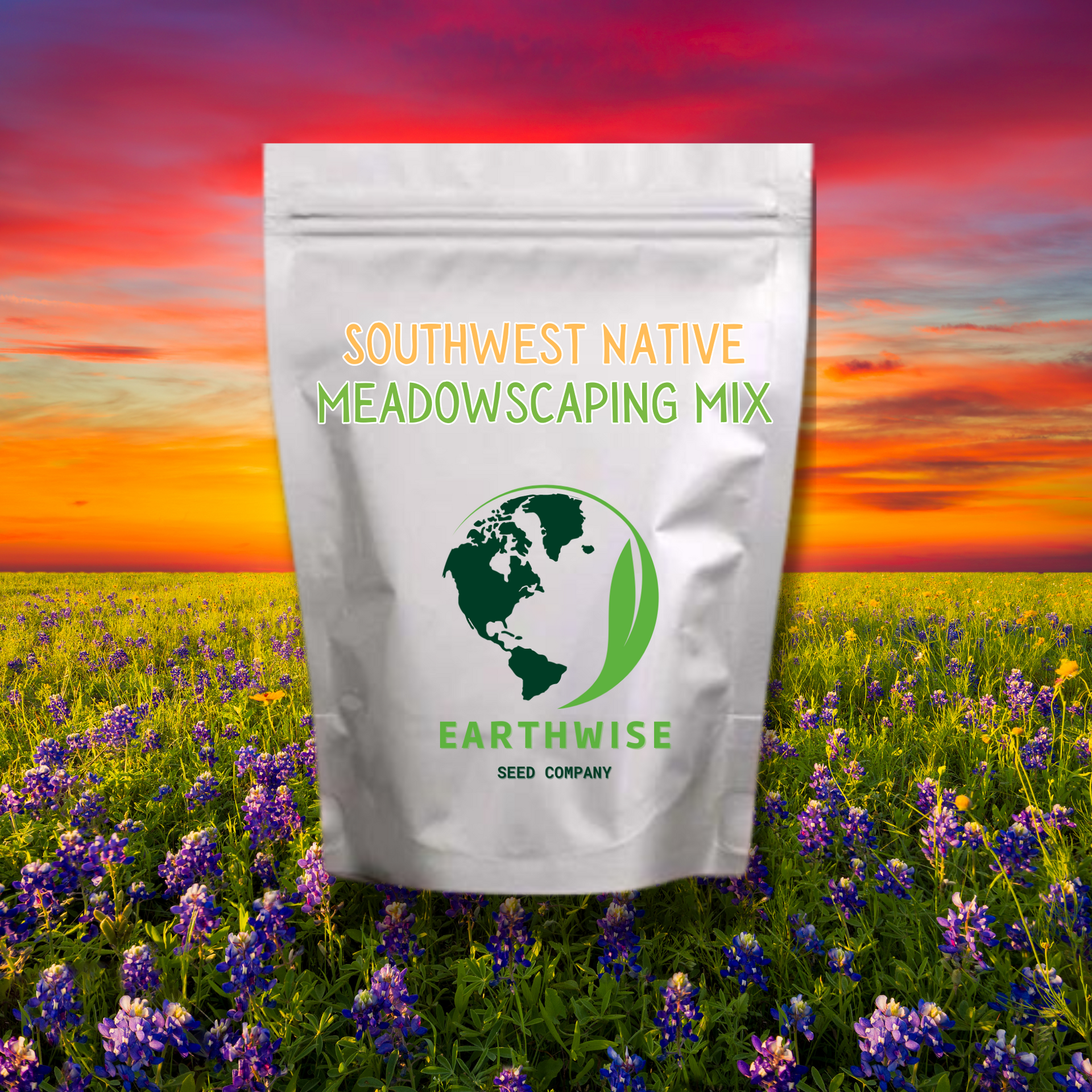 native missouri wildflower seeds Southwest Native Meadowscaping Mix Alternative Lawn Seed 1/2 lb