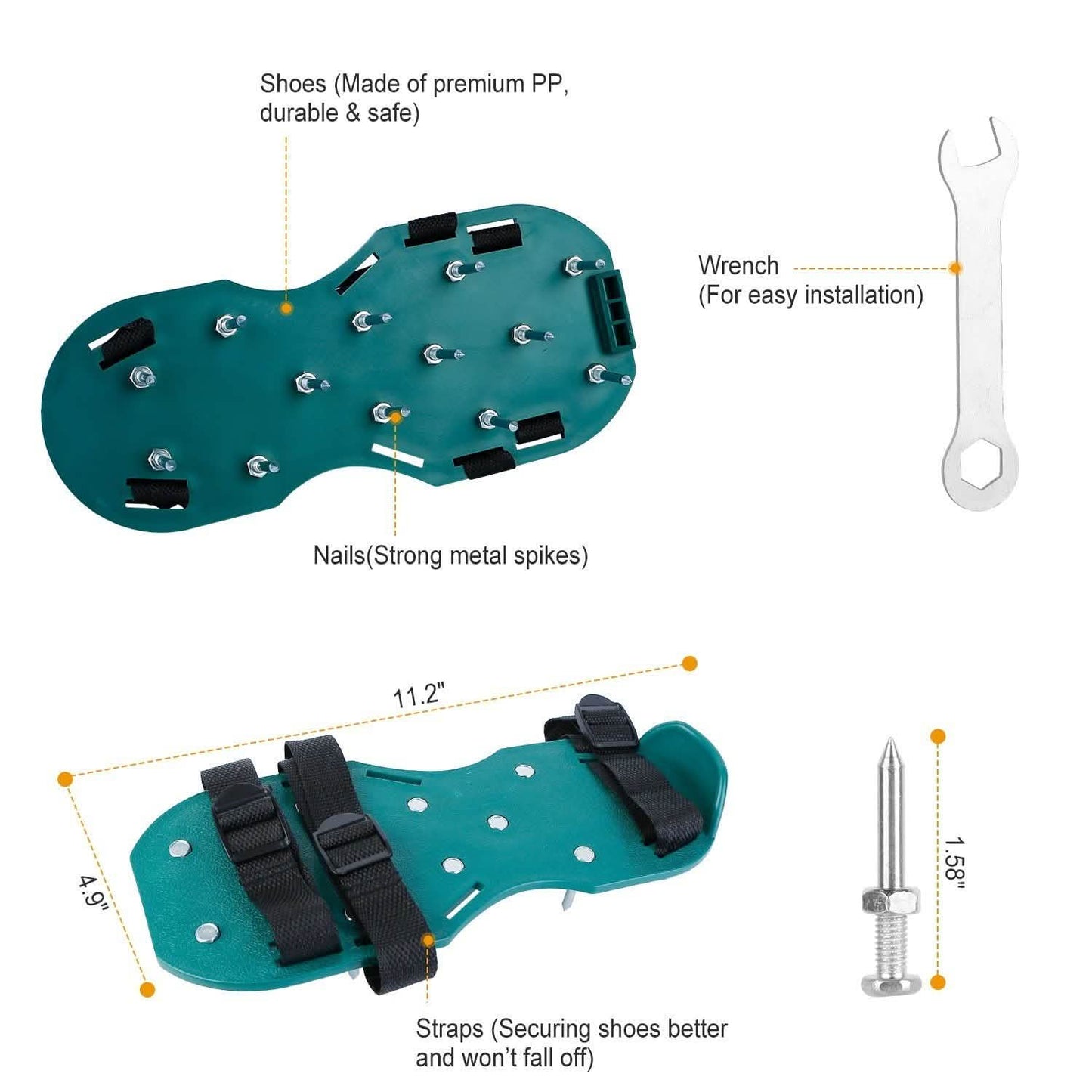 Earthwise Step-In™ Lawn Aerator Sandals