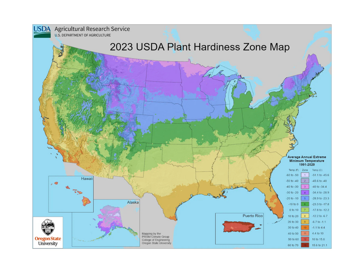 Hardiness Map – Earthwise Seed